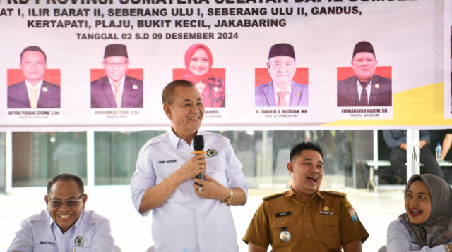 Anggota DPRD Sumsel Dapil I melaksanakan Reses Tahap I/2024, Senin (2/12/2024).