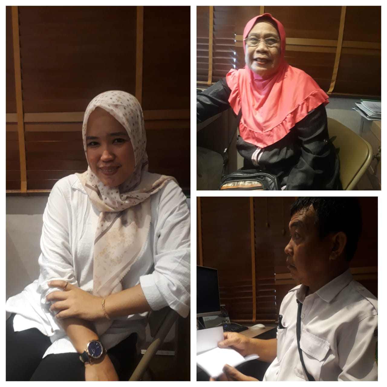 Kolase foto/Untuk melengkapi buku biografi H. Chairul S Matdiah ini komentar staff karyawan DPRD Provinsi Sumsel dan penjual kue yang sering jualan di lingkungan DPRD Sumsel.